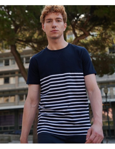 FRO-FR135-T-shirt Breton à manches courtes